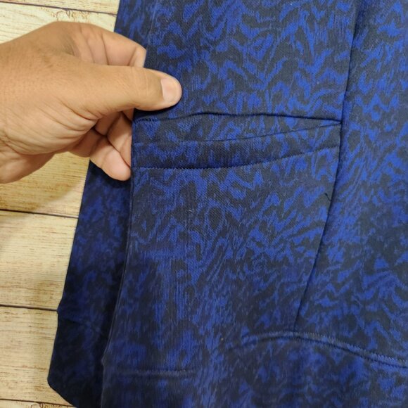 Columbia Woman’s Lodge Funnel Pullover Blue & Black Fleece Lined Size Medium - Picture 5 of 15